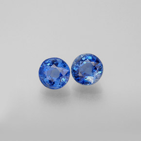 1.49 ct Blue Kyanite Stone, Natural Kyanite in Round Facet Shape for Sale