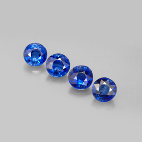 2.77 ct Blue Kyanite Gemstone, Kyanite Gem in Round Facet Shape for Sale.