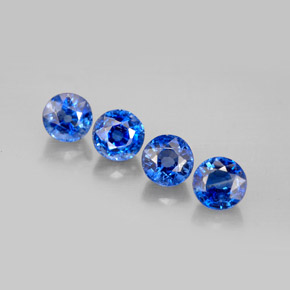 3.34 ct Blue Kyanite Gemstone, Kyanite Gem in Round Facet Shape for Sale.