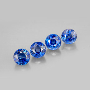 3.34 ct Blue Kyanite Stone, Natural Kyanite in Round Facet Shape for Sale