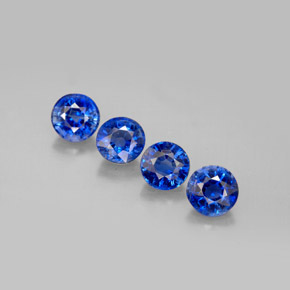 2.70 ct Blue Kyanite Gemstone, Kyanite Gem in Round Facet Shape for Sale.