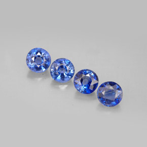 2.81 ct Blue Kyanite Gemstone, Kyanite Gem in Round Facet Shape for Sale.