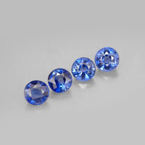 2.81 ct Blue Kyanite Stone, Natural Kyanite in Round Facet Shape for Sale