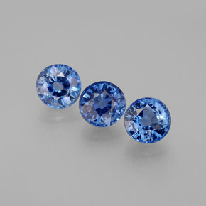 2.19 ct Blue Kyanite Gemstone, Kyanite Gem in Round Facet Shape for Sale.