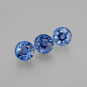 2.19 ct Blue Kyanite Stone, Natural Kyanite in Round Facet Shape for Sale