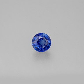 0.78 ct Blue Kyanite Gemstone, Kyanite Gem in Round Facet Shape for Sale.