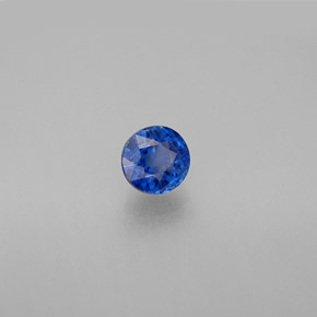 0.72 ct Blue Kyanite Stone, Natural Kyanite in Round Facet Shape for Sale