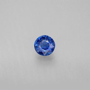 0.76 ct Blue Kyanite Gemstone, Kyanite Gem in Round Facet Shape for Sale.
