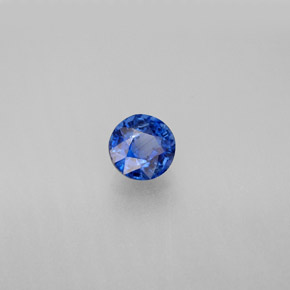 0.76 ct Blue Kyanite Stone, Natural Kyanite in Round Facet Shape for Sale