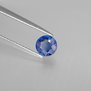 0.70 ct Blue Kyanite Stone, Natural Kyanite in Round Facet Shape for Sale