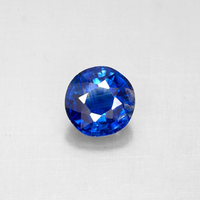 0.80 ct Blue Kyanite Gemstone, Kyanite Gem in Round Facet Shape for Sale.