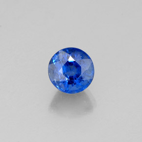 0.50 ct Blue Kyanite Gemstone, Kyanite Gem in Round Facet Shape for Sale.