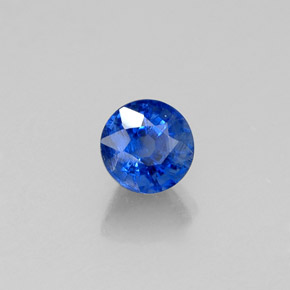 0.50 ct Blue Kyanite Stone, Natural Kyanite in Round Facet Shape for Sale