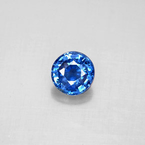 0.78 ct Blue Kyanite Gemstone, Kyanite Gem in Round Facet Shape for Sale.