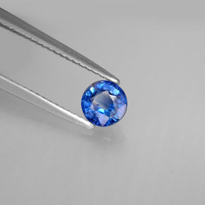 0.67 ct Blue Kyanite Stone, Natural Kyanite in Round Facet Shape for Sale