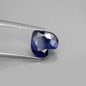 2.07 ct Blue Kyanite Stone, Natural Kyanite in Heart Facet Shape for Sale
