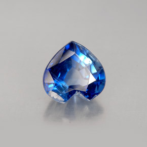 2.15 ct Blue Kyanite Stone, Natural Kyanite in Heart Facet Shape for Sale