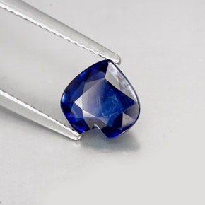 1.70 ct Blue Kyanite Stone, Natural Kyanite in Heart Facet Shape for Sale