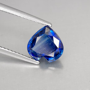 2.19 ct Blue Kyanite Stone, Natural Kyanite in Heart Facet Shape for Sale