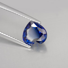 2.40 ct Blue Kyanite Stone, Natural Kyanite in Heart Facet Shape for Sale