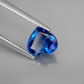 2.12 ct Blue Kyanite Stone, Natural Kyanite in Heart Facet Shape for Sale