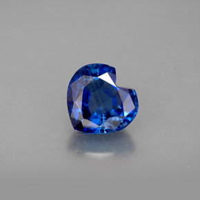 2.17 ct Blue Kyanite Gemstone, Kyanite Gem in Heart Facet Shape for Sale.