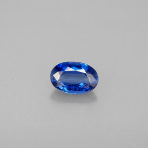 0.60 ct Blue Kyanite Gemstone, Kyanite Gem in Oval Facet Shape for Sale.