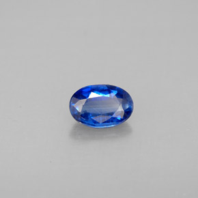0.60 ct Blue Kyanite Stone, Natural Kyanite in Oval Facet Shape for Sale