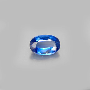 0.61 ct Blue Kyanite Stone, Natural Kyanite in Oval Facet Shape for Sale