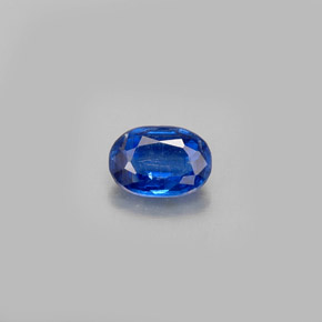 0.59 ct Blue Kyanite Gemstone, Kyanite Gem in Oval Facet Shape for Sale.