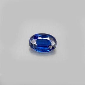 0.55 ct Blue Kyanite Gemstone, Kyanite Gem in Oval Facet Shape for Sale.