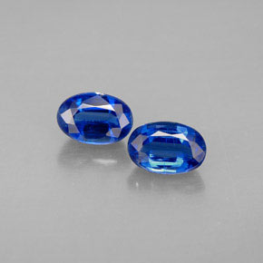 1.42 ct Blue Kyanite Gemstone, Kyanite Gem in Oval Facet Shape for Sale.