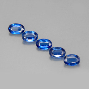 3.01 ct Blue Kyanite Gemstone, Kyanite Gem in Oval Facet Shape for Sale.