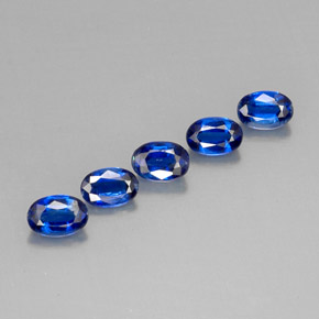 3.28 ct Blue Kyanite Gemstone, Kyanite Gem in Oval Facet Shape for Sale.