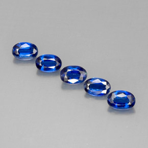 3.28 ct Blue Kyanite Stone, Natural Kyanite in Oval Facet Shape for Sale
