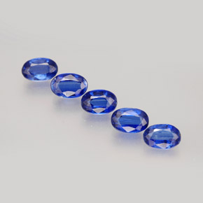 3.16 ct Blue Kyanite Gemstone, Kyanite Gem in Oval Facet Shape for Sale.