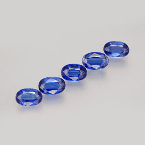 3.16 ct Blue Kyanite Stone, Natural Kyanite in Oval Facet Shape for Sale