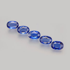 3.54 ct Blue Kyanite Gemstone, Kyanite Gem in Oval Facet Shape for Sale.