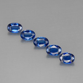 3.22 ct Blue Kyanite Gemstone, Kyanite Gem in Oval Facet Shape for Sale.
