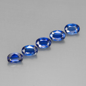 3.31 ct Blue Kyanite Gemstone, Kyanite Gem in Oval Facet Shape for Sale.