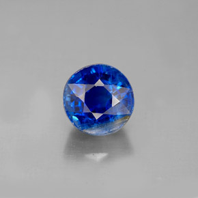 2.71 ct Blue Kyanite Gemstone, Kyanite Gem in Round Facet Shape for Sale.