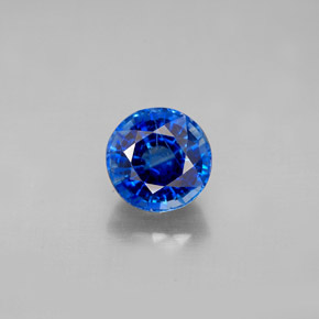 1.98 ct Blue Kyanite Gemstone, Kyanite Gem in Round Facet Shape for Sale.