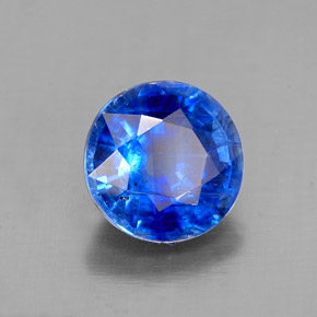 1.62 ct Blue Kyanite Stone, Natural Kyanite in Round Facet Shape for Sale
