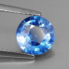 1.74 ct Blue Kyanite Stone, Natural Kyanite in Round Facet Shape for Sale