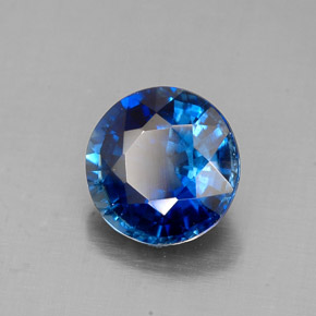 1.54 ct Blue Kyanite Stone, Natural Kyanite in Round Facet Shape for Sale