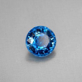1.63 ct Blue Kyanite Stone, Natural Kyanite in Round Facet Shape for Sale