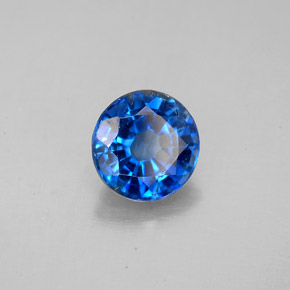 1.66 ct Blue Kyanite Stone, Natural Kyanite in Round Facet Shape for Sale