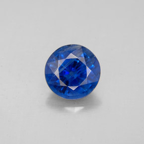 1.61 ct Blue Kyanite Gemstone, Kyanite Gem in Round Facet Shape for Sale.