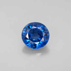 1.73 ct Blue Kyanite Gemstone, Kyanite Gem in Round Facet Shape for Sale.