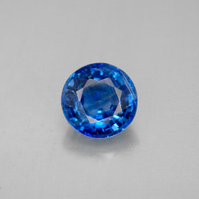 1.80 ct Blue Kyanite Gemstone, Kyanite Gem in Round Facet Shape for Sale.